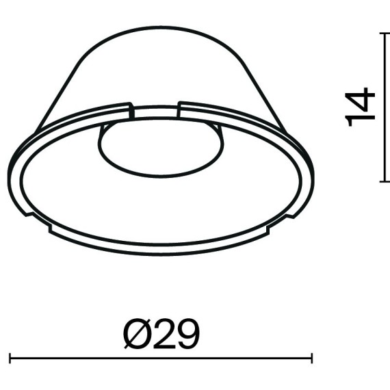 Комплектующие для светильника Technical LensD29-15