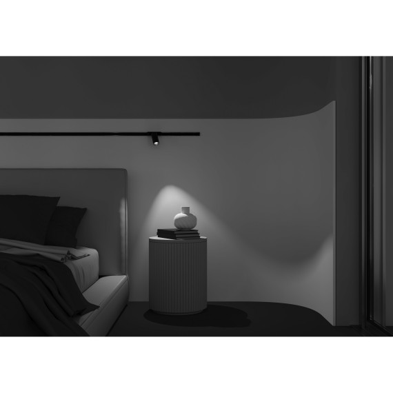 TR103-1-12W4K-M-B Трековый магнитный светодиодный светильник Maytoni Radity 48V CRI90+ 4000К 1100Лм 36° 12Вт