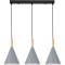 SLE1255-413-03 Светильник подвесной Черный/Серый E27 3*40W ARKET