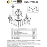 Подвесная люстра Grosseto OML-77713-08