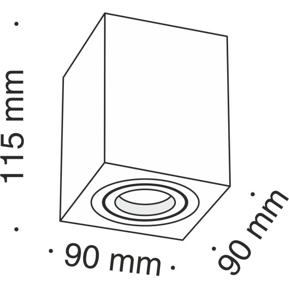 Накладной потолочный светильник Maytoni C017CL-01W Atom под лампу 1xGU10 50W