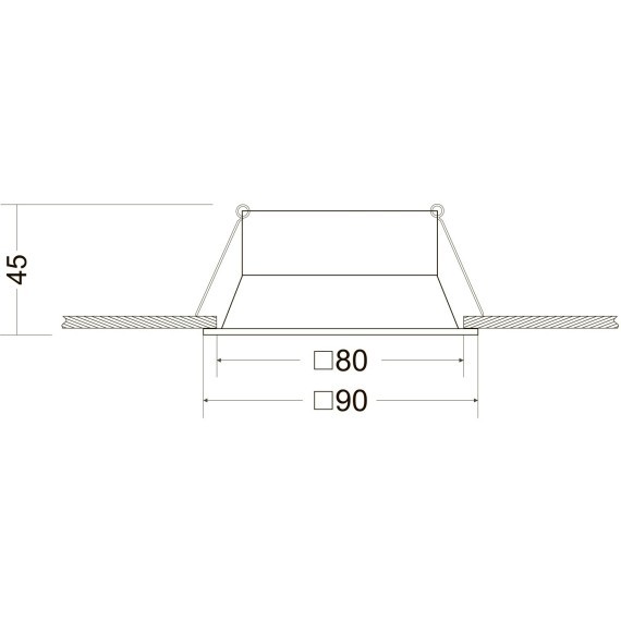 Встраиваемый светильник Maytoni DL029-2-01B Dot под лампу 1xGU10 50W