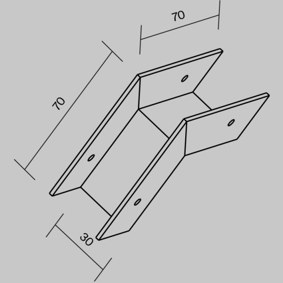 Коннектор внешний для профиля Elasity IP O-TR001-OC-W
