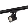 Однофазный двужильный трековый спот черного цвета под лампу GU10 Denkirs DK6003-BK