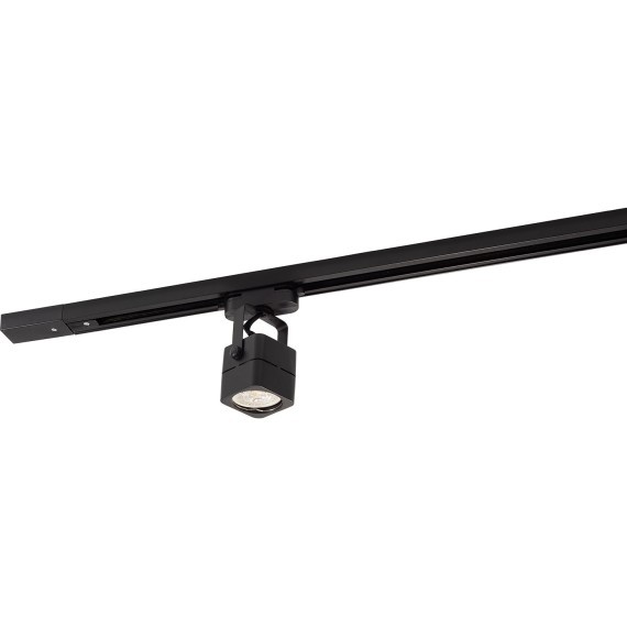 Однофазный двужильный трековый спот черного цвета под лампу GU10 Denkirs DK6003-BK