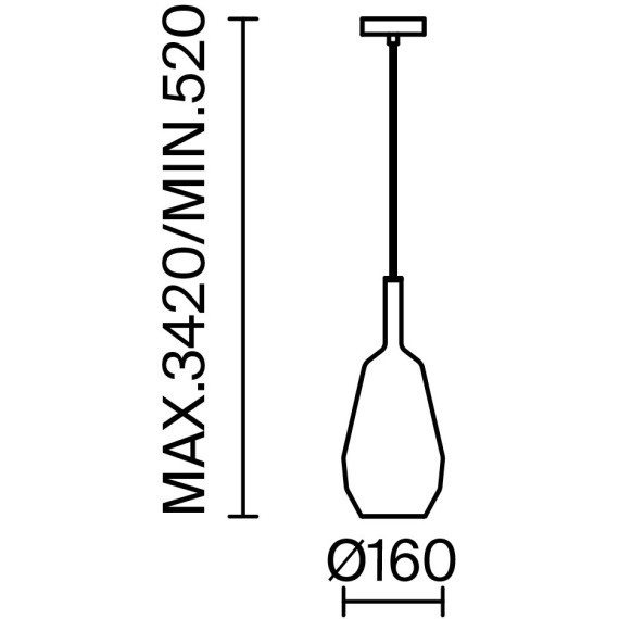 Подвесной светильник Maytoni MOD271PL-01B9