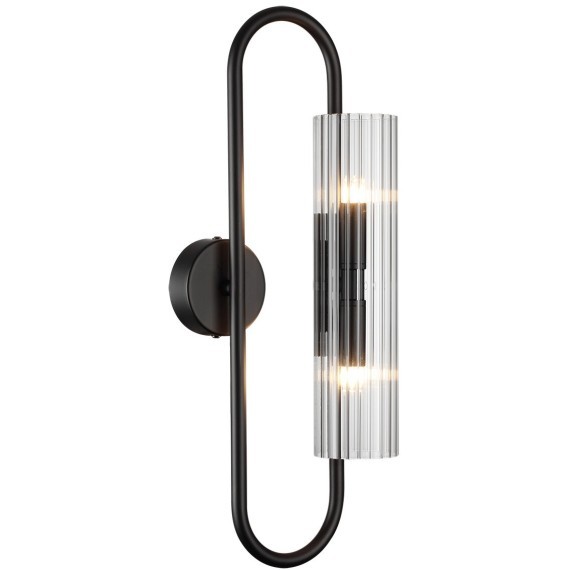 6561/2W SUSPENTIONI LN24 черный/прозрачный/металл/стекло Бра G9 2*20W 220V TORONTO