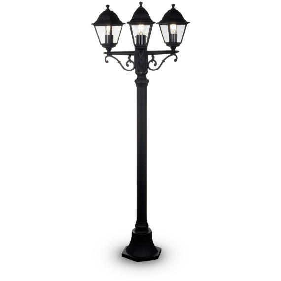 Уличный наземный светильник Maytoni O003FL-03B Abbey Road IP44 под лампы 3xE27 60W