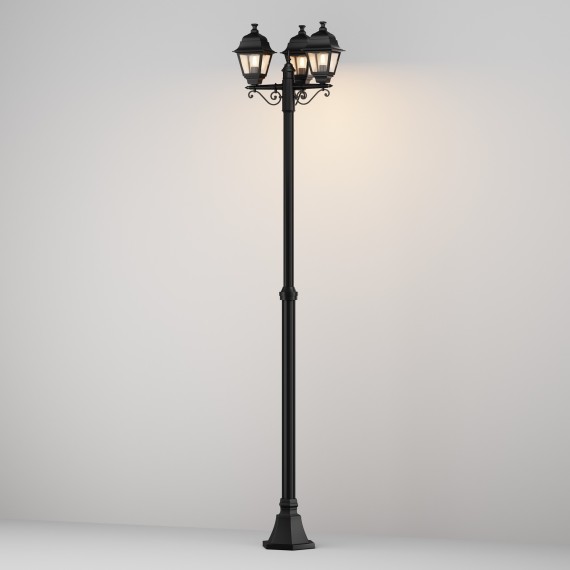 Уличный наземный светильник Maytoni O003FL-03B Abbey Road IP44 под лампы 3xE27 60W