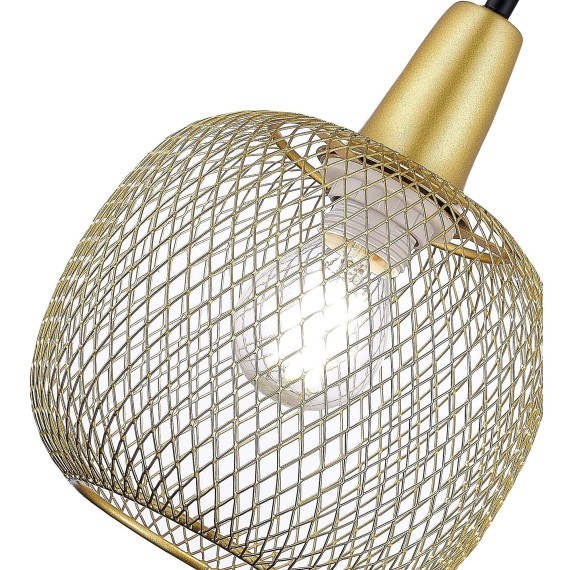 SLE1137-403-01 Подвес Черный, Золотистый/Золотистый E14 1*60W ELITIS