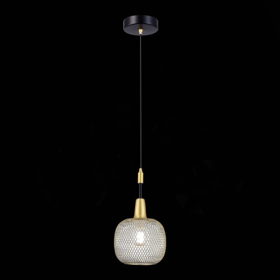 SLE1137-403-01 Подвес Черный, Золотистый/Золотистый E14 1*60W ELITIS