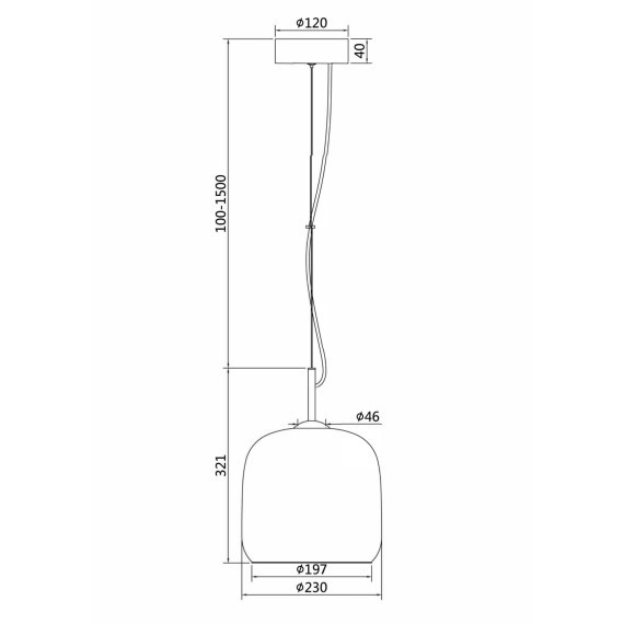 Подвесной светильник светодиодный Madmen MOD128PL-L6AM