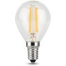 105801105 Лампа Gauss LED Filament Шар E14 5W 420lm 2700K 1/10/50