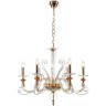 Люстра Crystal Lux CATARINA SP6 V2 GOLD/TRANSPARENT-COGNAC