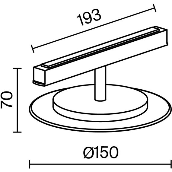 TR107-2-5W3K-BS Трековый магнитный светодиодный светильник Maytoni Exility CRI90+ 3000К 139Лм 120° 5Вт