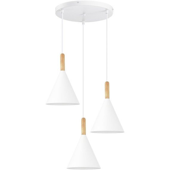 SLE1255-513-03 Светильник подвесной Белый/Белый E27 3*40W ARKET