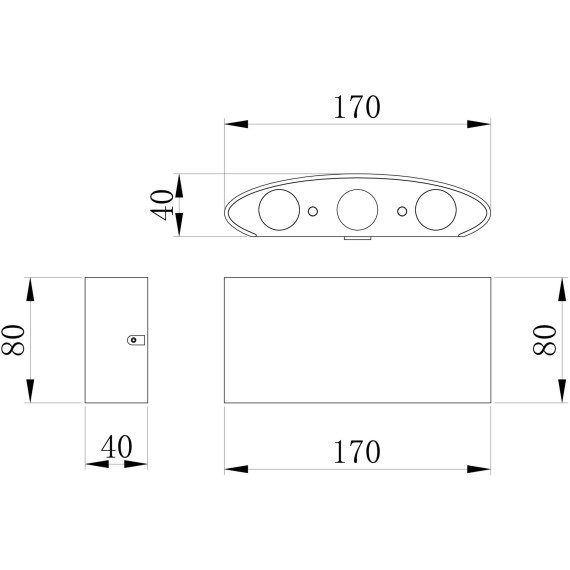 Архитектурная подсветка светодиодная Strato O417WL-L6B3K IP54