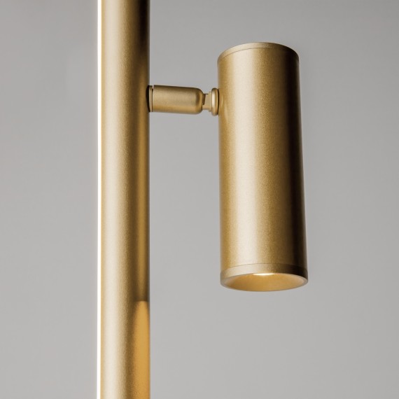 Светодиодный латунный диммируемый напольный светильник (торшер) LED 14Вт RA80 800лм 3000К Maytoni MOD395FL-L28BS3K