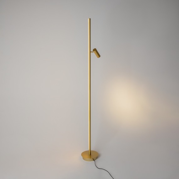 Светодиодный латунный диммируемый напольный светильник (торшер) LED 14Вт RA80 800лм 3000К Maytoni MOD395FL-L28BS3K