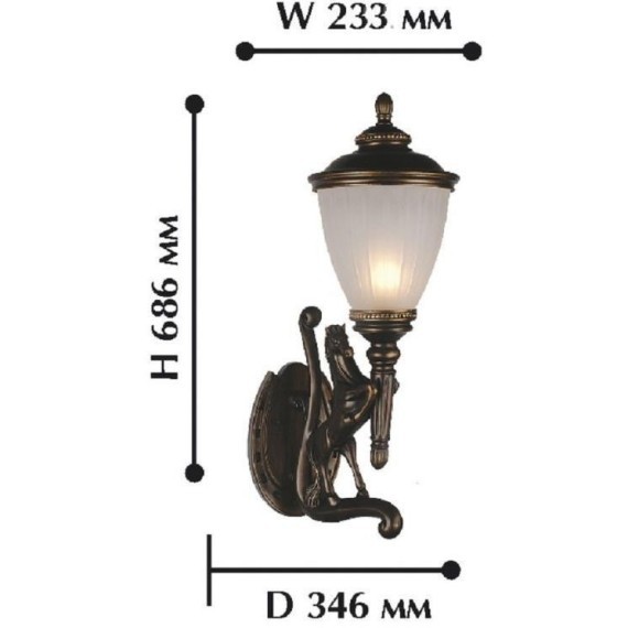 Настенный светильник уличный Guards 1334-1W