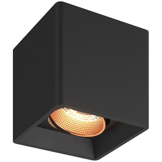 Черный накладной спот под лампу GU5.3 макс 10Вт Denkirs DK3080-BBR