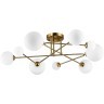 SLE2211-302-09 Светильник потолочный Латунь/Белый G9 LED 9*5W FANTINI