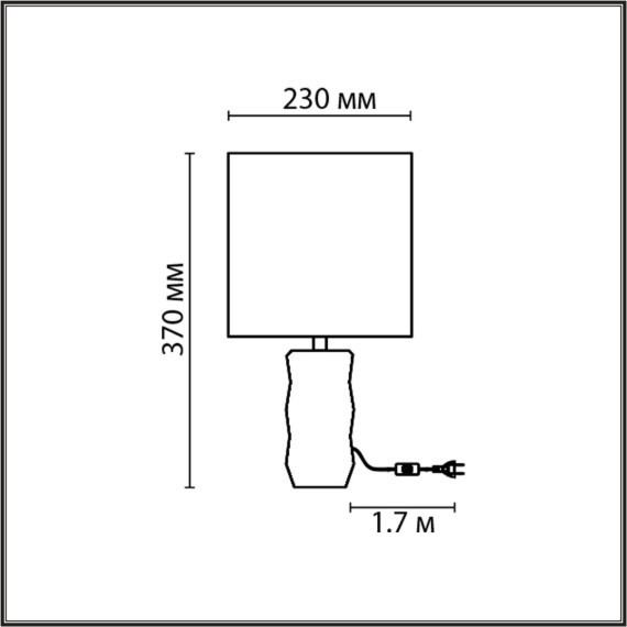 8136/1T MODERNI LN25 серый, керамика/текстиль Настольная лампа Е27 1*60W 220V BEINA