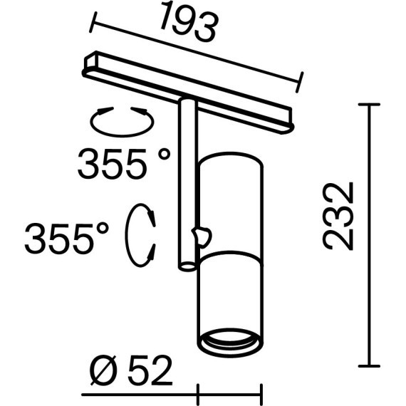 TR005-2-12W3K-BW Трековый магнитный светодиодный светильник Maytoni Exility CRI90+ 3000К 862Лм 36° 12Вт
