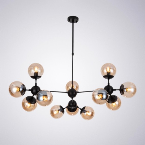 Люстра паук Arte Lamp A1664SP-12BK Bolla под лампы 12xE14 40W