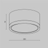 Накладной потолочный светильник Maytoni C086CL-GX53-SRD-BG Hoop под лампу 1xGX53 15W