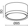 Накладной потолочный светильник Maytoni C086CL-GX53-SRD-BG Hoop под лампу 1xGX53 15W