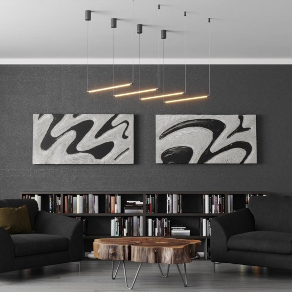 Модульный светодиодный линейный светильник 12W 3000K 944Лм Novotech VITZ 359345