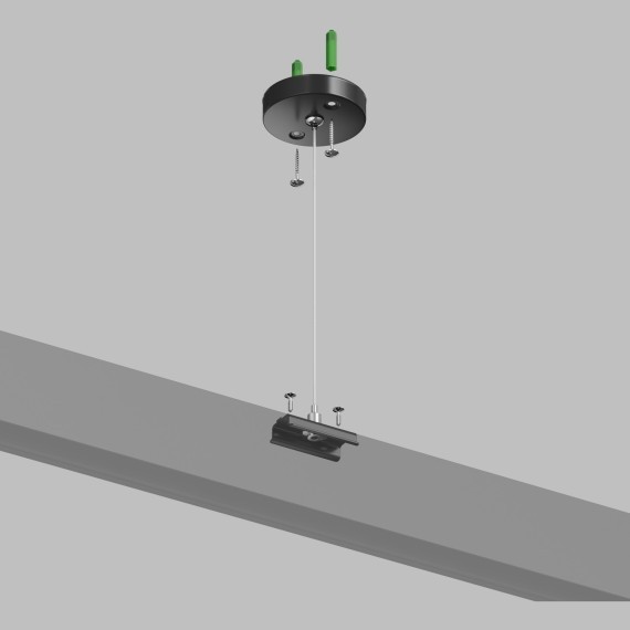 Подвес 1шт 150см для накладного шинопровода Smart 220V Denkirs TR2106-BK