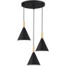 SLE1255-423-03 Светильник подвесной Черный/Черный E27 3*40W ARKET