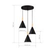 SLE1255-423-03 Светильник подвесной Черный/Черный E27 3*40W ARKET
