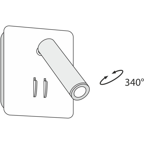 Бра Maytoni C175-WL-01-6W-B Ios 176 светодиодная LED 9W
