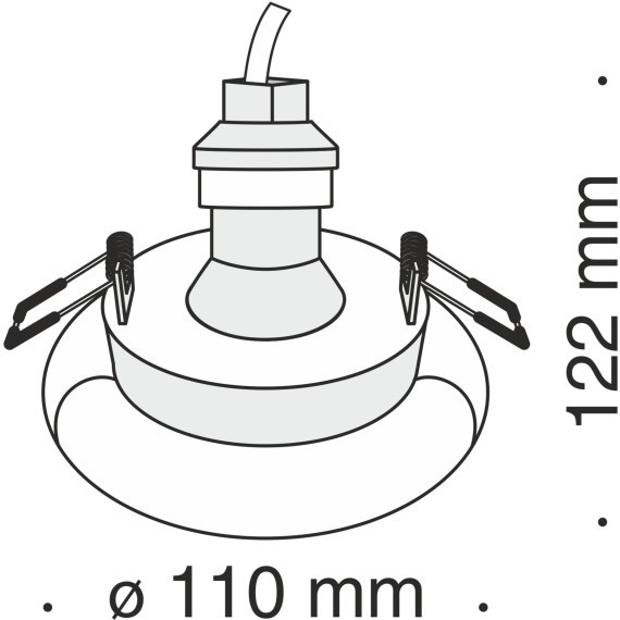 Встраиваемый светильник Technical DL006-1-01-W