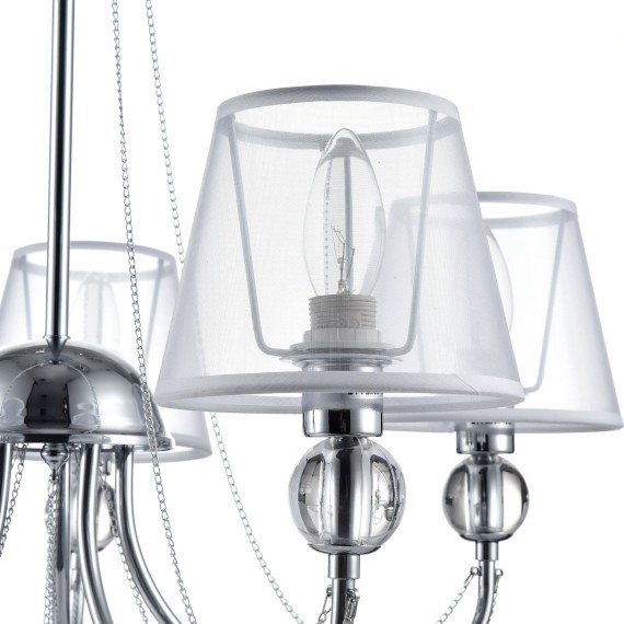 Люстра потолочная Freya FR5661-PL-05-CH Beverly под лампы 5xE14 40W