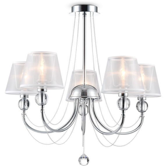 Люстра потолочная Freya FR5661-PL-05-CH Beverly под лампы 5xE14 40W