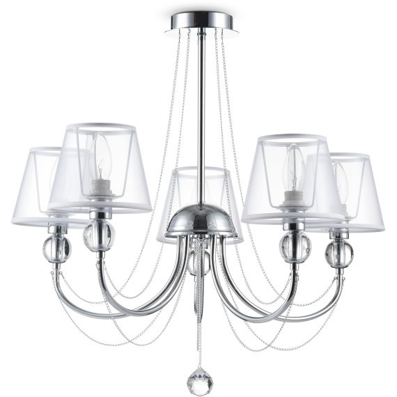 Люстра потолочная Freya FR5661-PL-05-CH Beverly под лампы 5xE14 40W