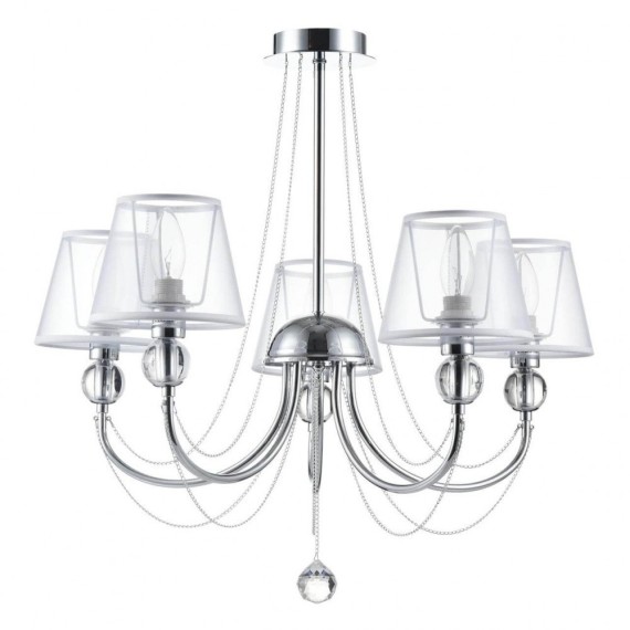 Люстра потолочная Freya FR5661-PL-05-CH Beverly под лампы 5xE14 40W