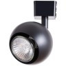 Однофазный двужильный трековый светильник Arte Lamp A6253PL-1BK BRAD под сменную лампу GU10