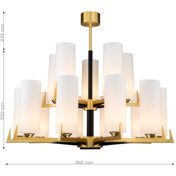 Подвесная люстра Maximo 2623-15P