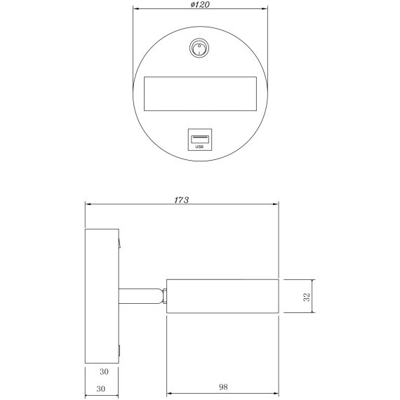 Спот Freya FR10010CW-L6MG