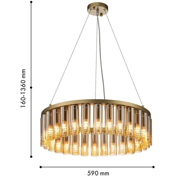 Подвесная люстра Slang 4503-30P