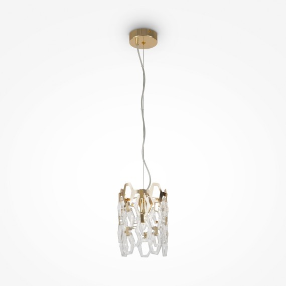 Люстра подвесная Maytoni MOD490PL-01G Tissage под лампу 1xE14 40W