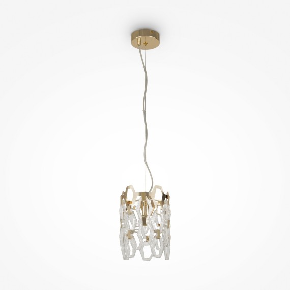 Люстра подвесная Maytoni MOD490PL-01G Tissage под лампу 1xE14 40W