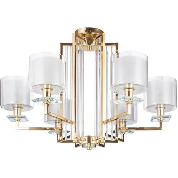 Люстра Crystal Lux NICOLAS SP-PL6 GOLD/WHITE