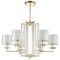 Люстра Crystal Lux NICOLAS SP-PL6 GOLD/WHITE