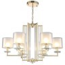Люстра Crystal Lux NICOLAS SP-PL6 GOLD/WHITE